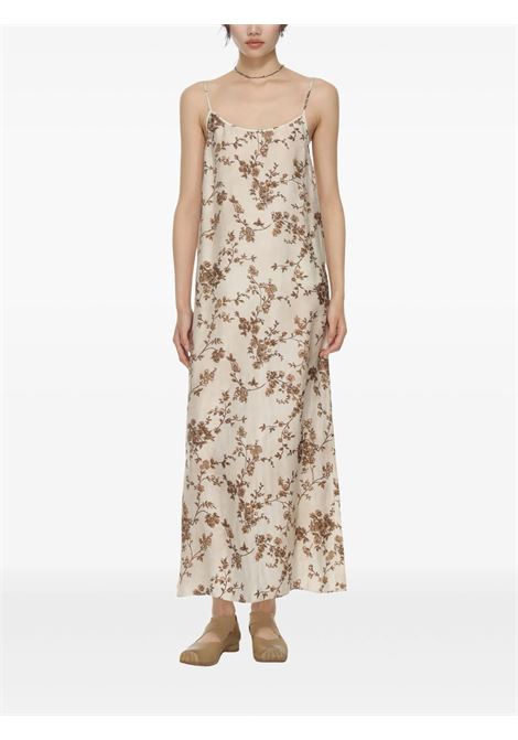 anaya dress woman white and brown UMA WANG | UW5084UW016